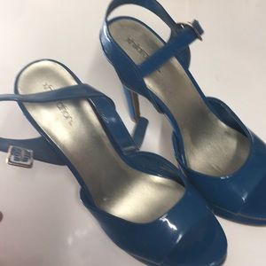 Blue high heels. 4 inch heels
